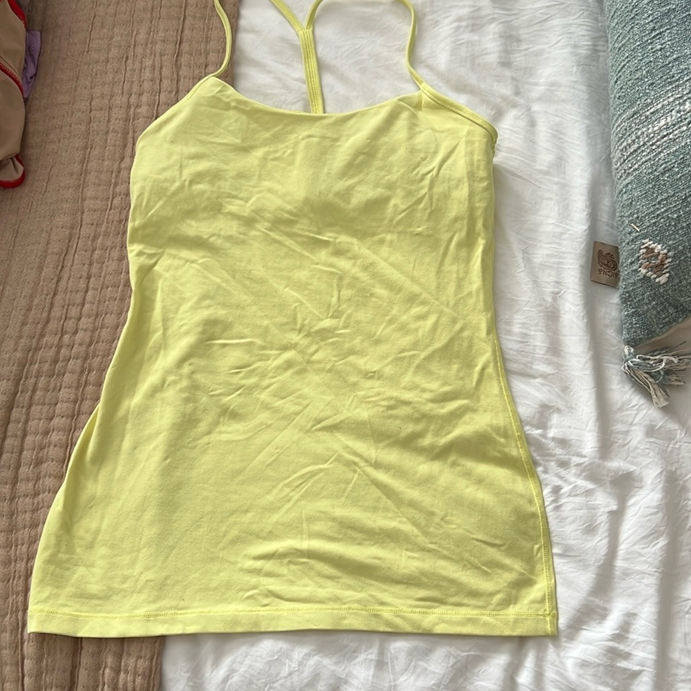 Lululemon women’s yellow size 6 tank top